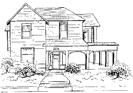 simple building sketch